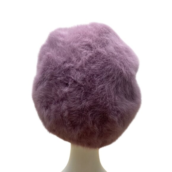 Kangol Womens Purple Lavander Angora Beret Hat With Bow Accent One Size - Picture 4 of 8